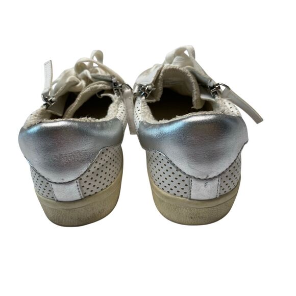 Steve Madden Womens 8.5M Parka PARK05S1 Leather Low Top Lace Up Sneaker Shoes - Picture 6 of 9